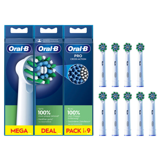 Oral-B Braun Pack De Recambios Cross Action , 9 unidades