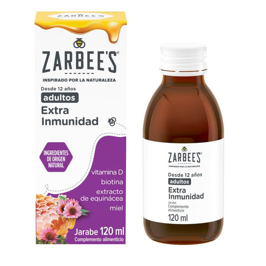 Zarbee'S Jarabe Adulto Extra Inmunidad Con Miel Y Extracto De Equinacéa , 120 ml