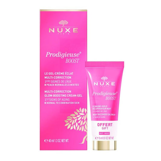 Nuxe Prodigieuse® Boost Gel-Crema 40Ml + Bálsamo Renovador Noche 15Ml De Regalo