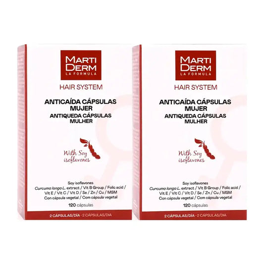 Hair System cápsulas Anticaída Mujer, Pack 2 x 120 unidades