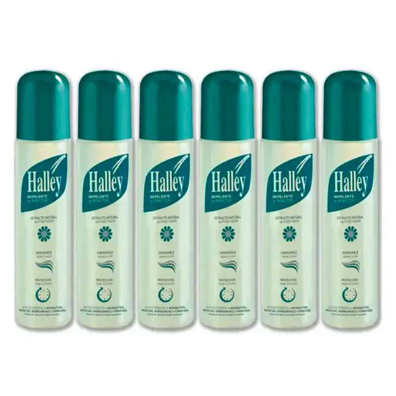Halley Repelente de Insectos, Pack 6 x 250 ml
