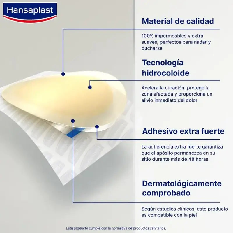 Hansaplast Ampollas Hidrocoloide Talla Grande 5 unidades