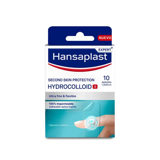 Hansaplast Second Skin Protection Apósito Hidrcoloide Tamaño S , 10 apósitos 1,9x6cm