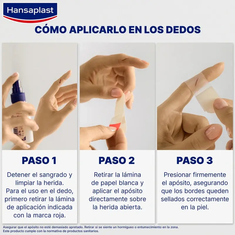 Hansaplast Second Skin Protection Apósito Hidrcoloide Tamaño S , 10 apósitos 1,9x6cm