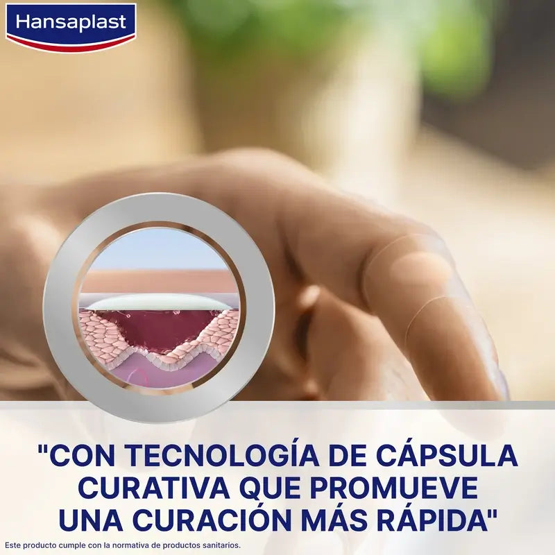 Hansaplast Second Skin Protection Apósito Hidrcoloide Tamaño S , 10 apósitos 1,9x6cm