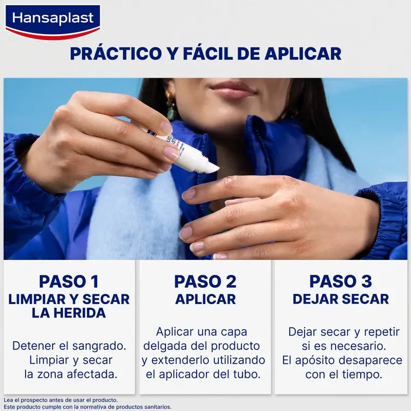 Hansaplast Second Skin Protection Apósito Líquido Concentrado  , 60 aplicaciones