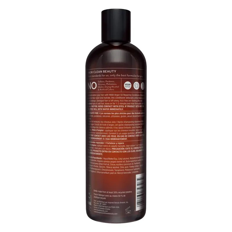 Hask Acondicionador Reparador Argan Oil , 355 ml