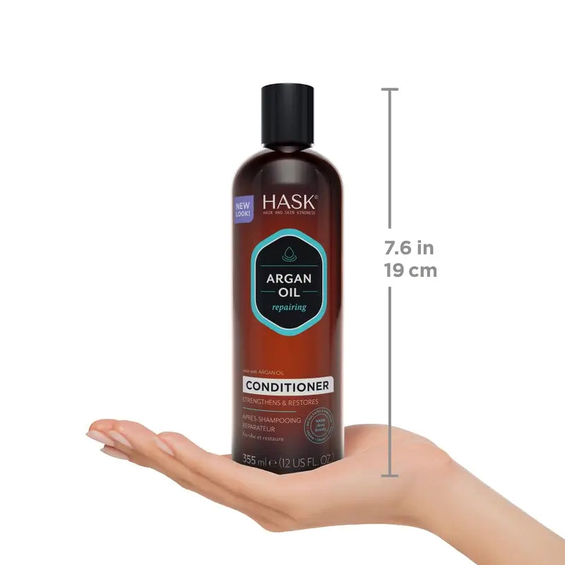 Hask Acondicionador Reparador Argan Oil , 355 ml