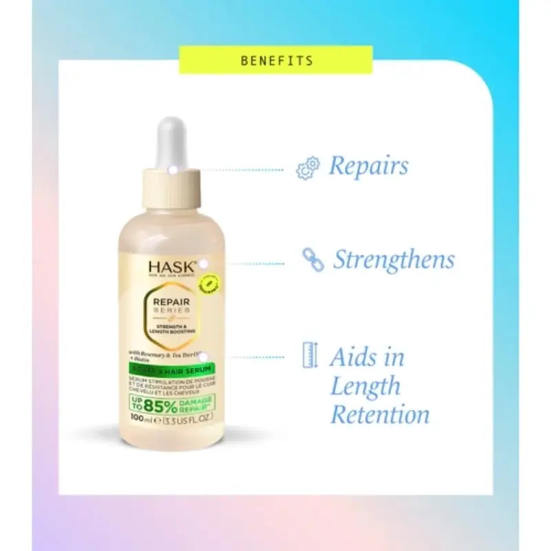 Hask Serum Capilar Y De Cuero Cabelludo Estimulante Crecimiento Repair Series , 100 ml