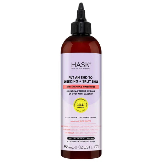 Hask Solución Anti Caída Con Agua De Arroz Texture , 355 ml