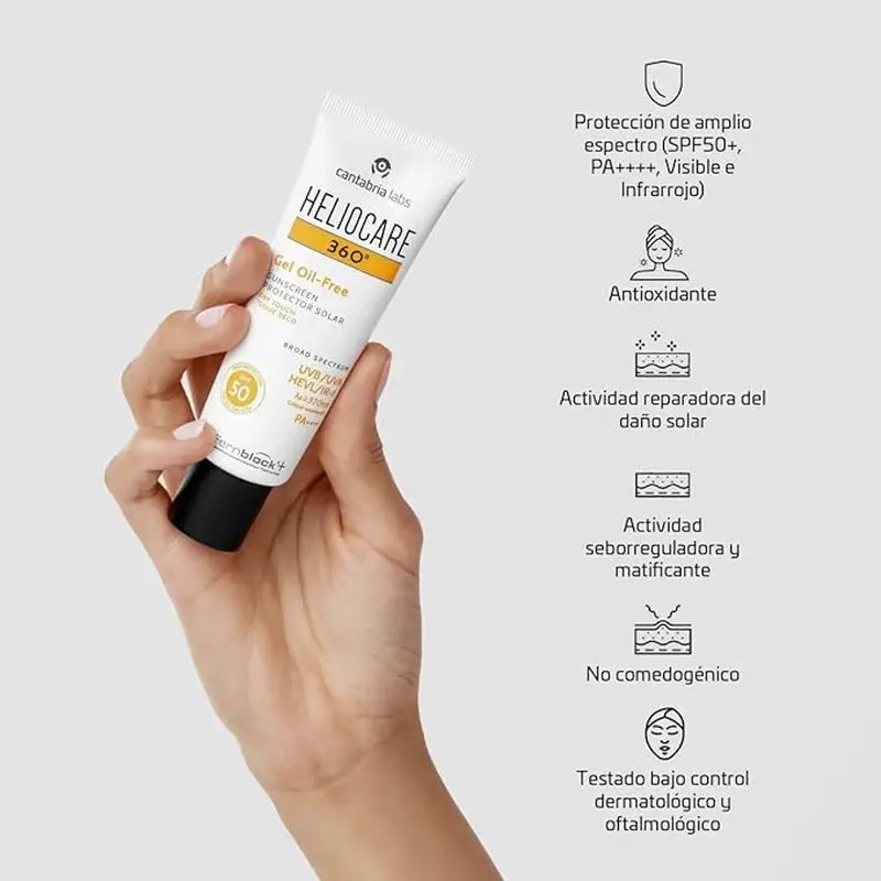 Heliocare 360º Gel Oil Free Spf 50+ 50 Ml