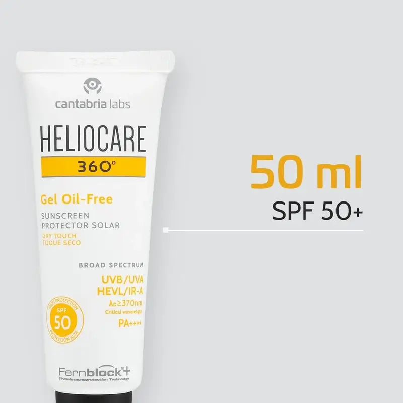 Heliocare 360º Gel Oil Free Spf 50+ 50 Ml