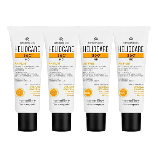 Heliocare 360º Md Ak Fluid, Pack 4 x 50 Ml