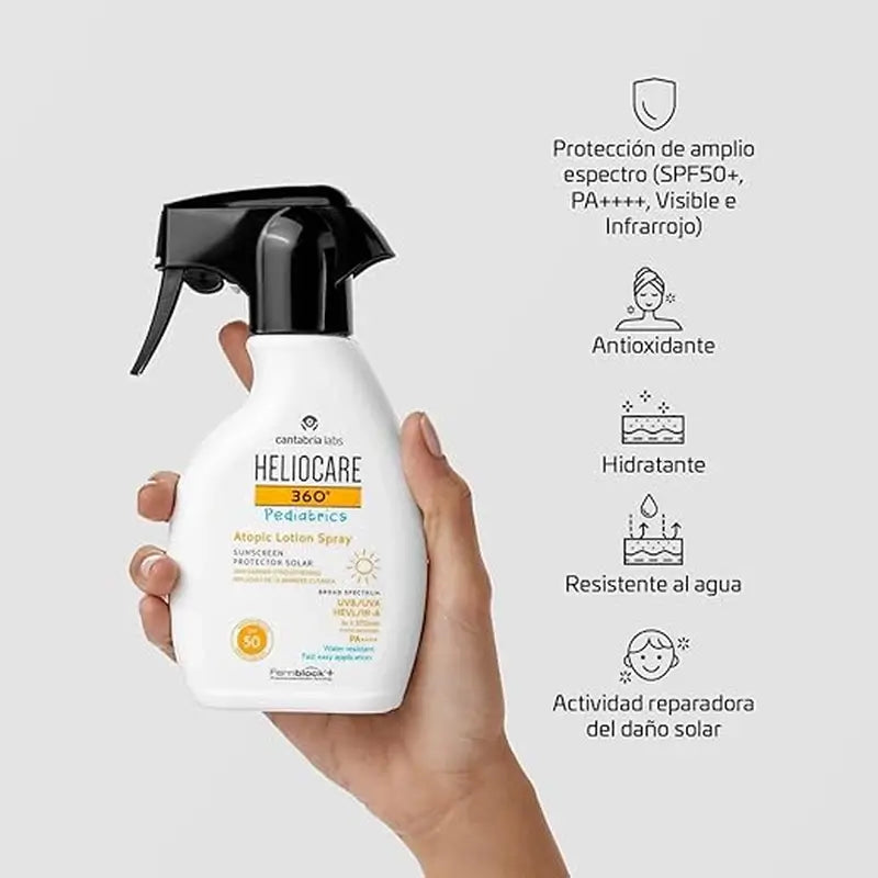 Heliocare 360º Pack Pediatric Mineral 50Ml + Atopic Pistola 250Ml