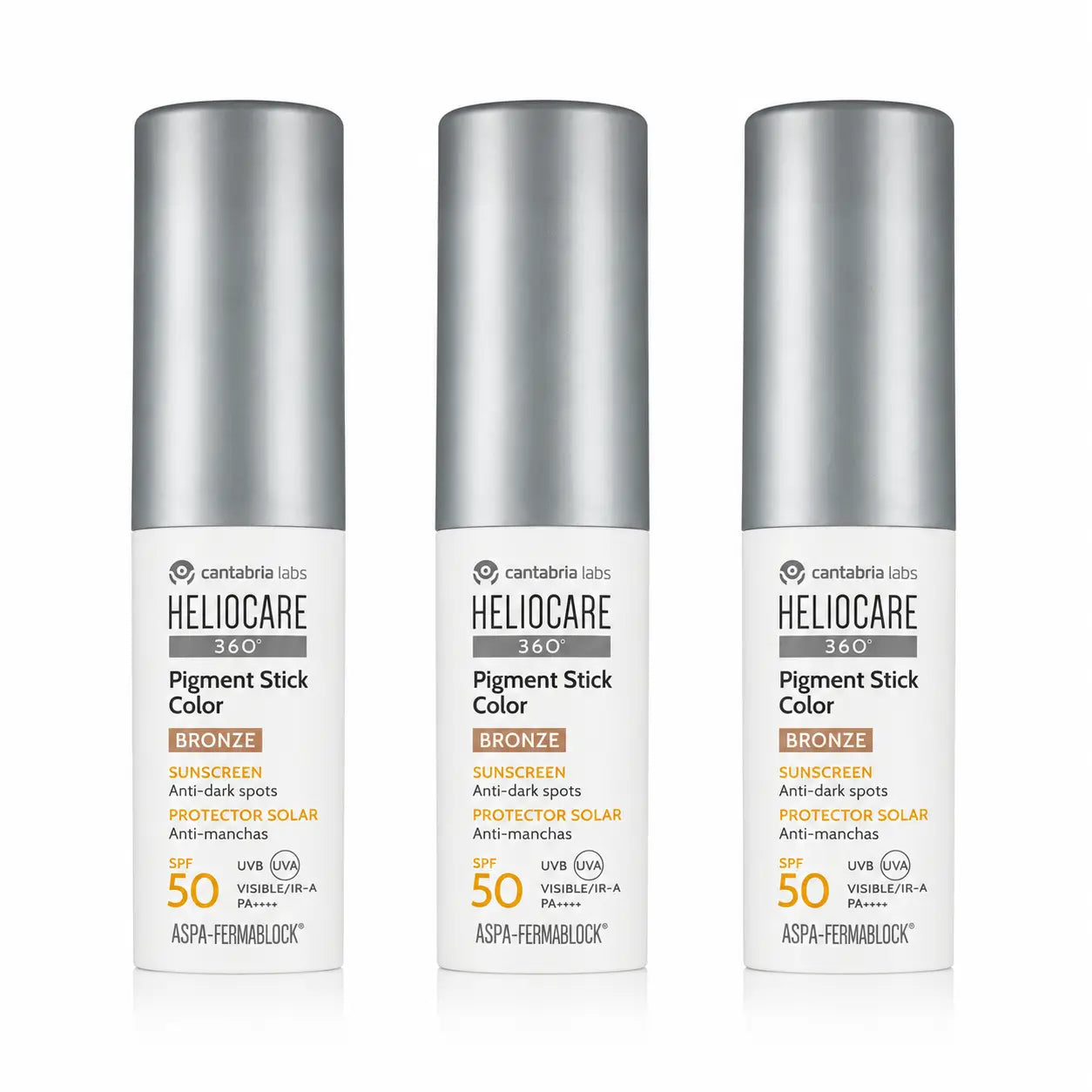 Heliocare Pigment Stick Color Bronze Spf50 10 Gr pack 3