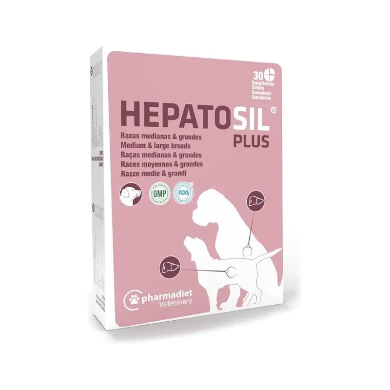Hepatosil Plus Razas Medianas-Grandes, 30 Comprimidos
