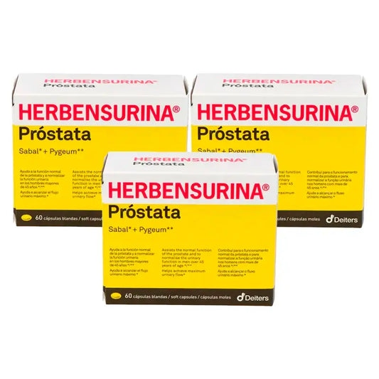 Herbensurina Prostata, Pack 3 x 60 cápsulas