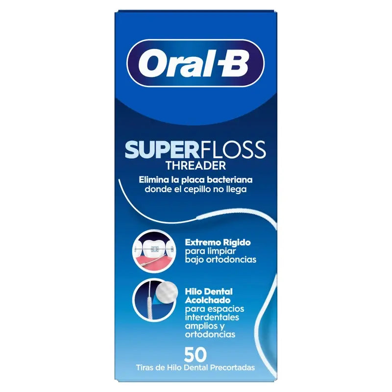 Oral-B Super Floss Seda Dental, 50 unidades