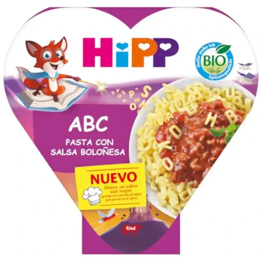 Hipp Bio Abc Pasta De Letras Con Salsa Boloñesa, 250 G