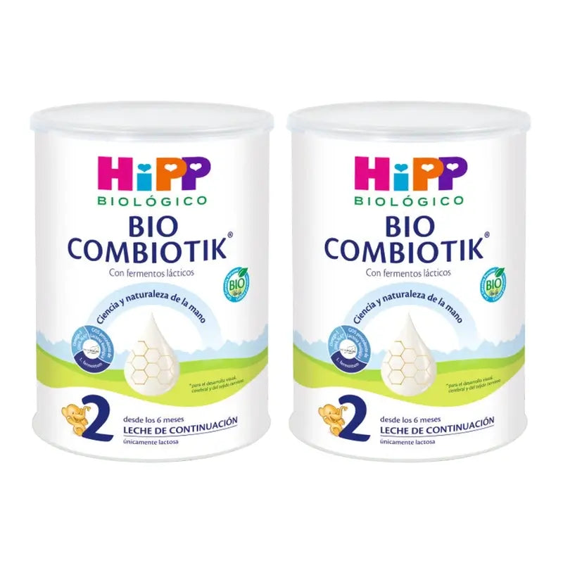 Hipp Combiotik 2, Leche de Continuación, Pack 2 x 800 gr