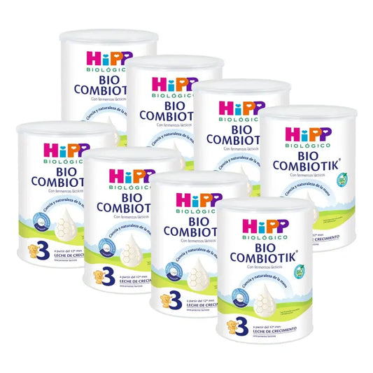 Hipp Combiotik 3, Leche de Crecimiento, Pack 8 x 800 gr