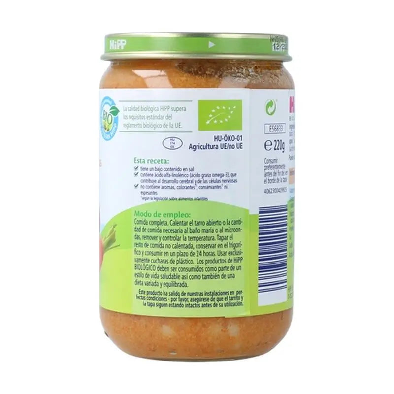 Hipp Bio Tarrito De Pasta Con Tomate Y Ternera, 200 G