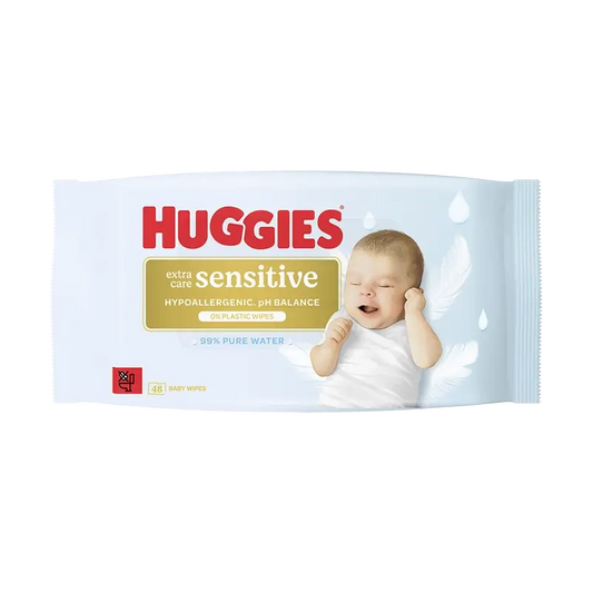 Huggies Extra Care Sensitive Toallitas , 48 unidades