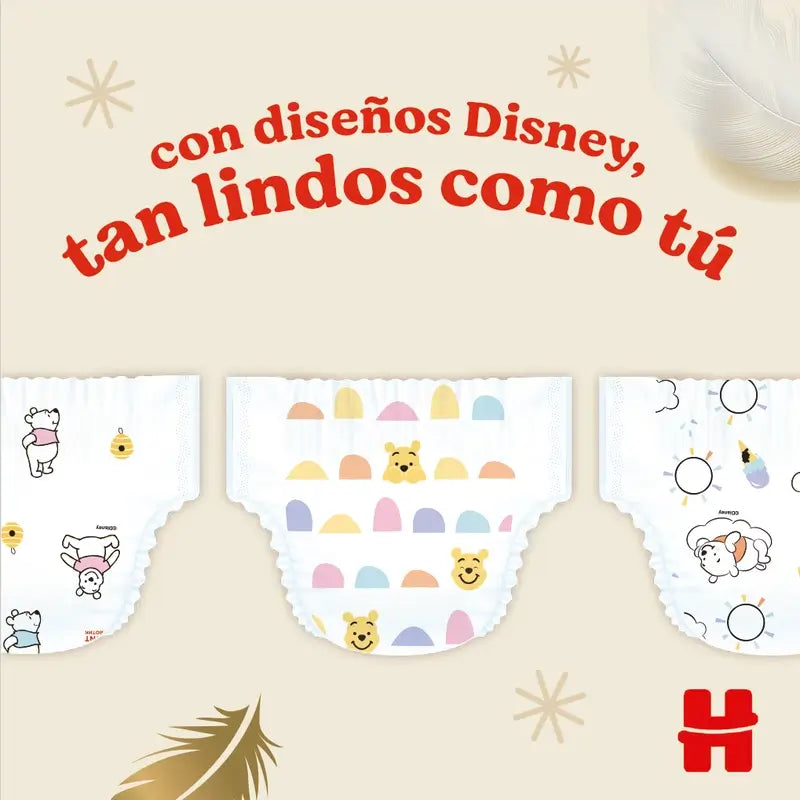 Huggies Extra Care Talla 3 (6-10 Kg) Pañal Para Bebé Disney , 96 unidades