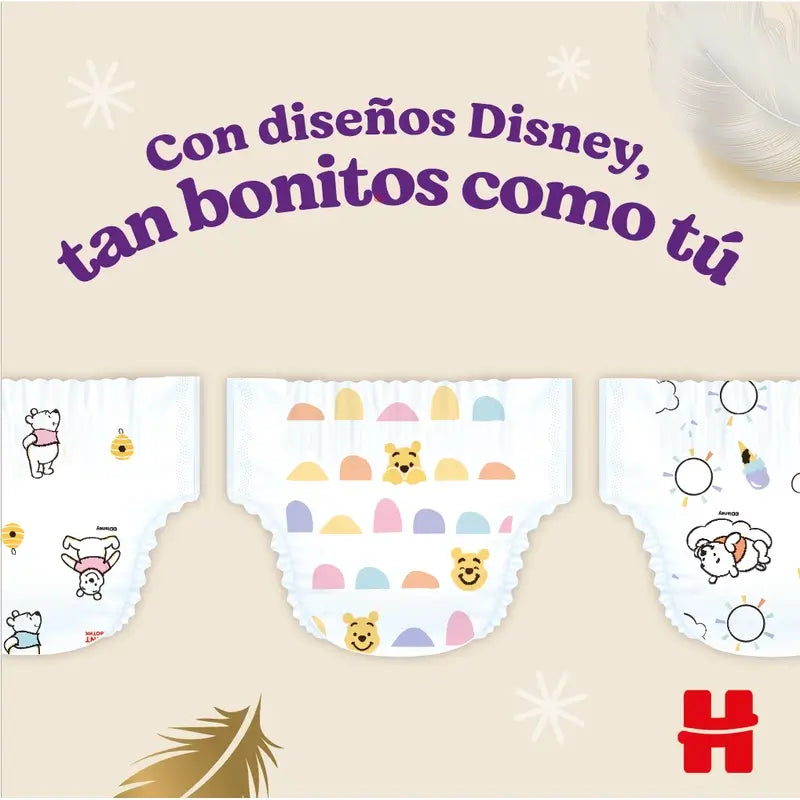 Huggies Extra Care Talla 4 (9-14 Kg) Pañal Braguita Para Bebé Disney , 26 Unidades