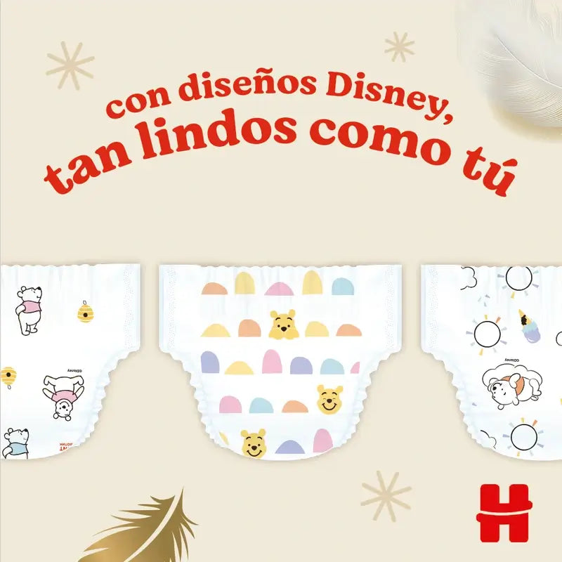 Huggies Extra Care Talla 4 (9-14 Kg) Pañal Para Bebé Disney, 33 unidades