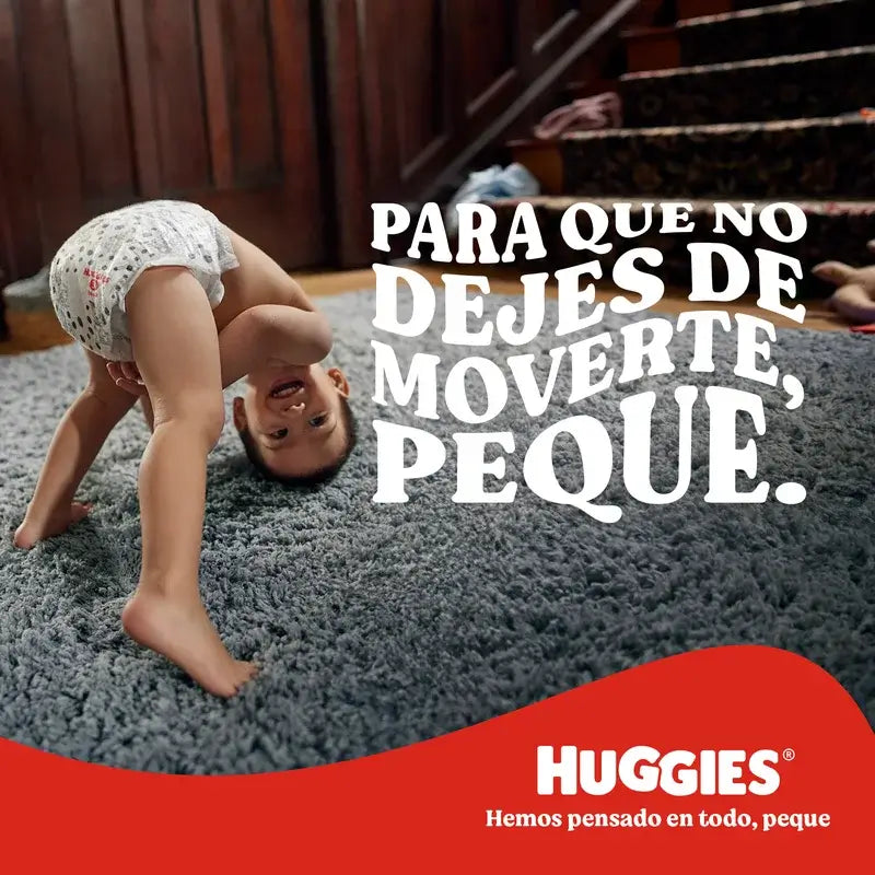 Huggies Little Movers Talla 4 (9-14 Kg) Pañal Braguita Para Bebé Disney , 120 unidades