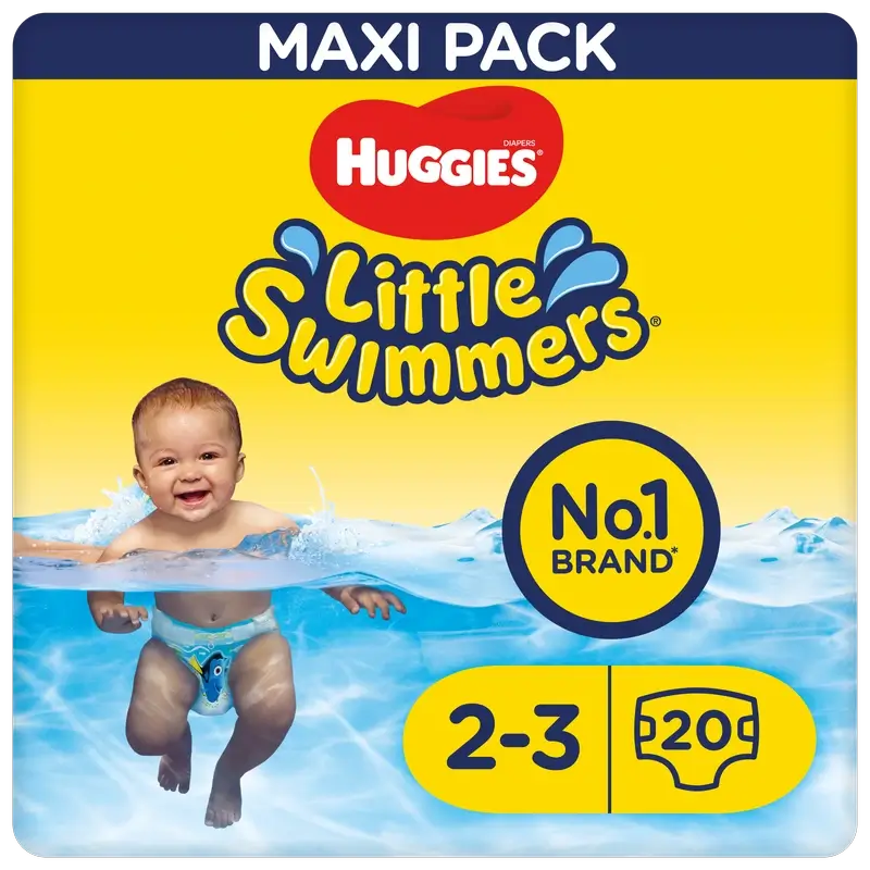 Huggies Little Swimmers Talla 2-3 Pañales Bañadores , 20 unidades