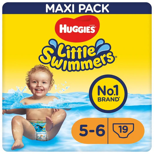 Huggies Little Swimmers Talla 5-6 Pañales Bañadores , 19 unidades