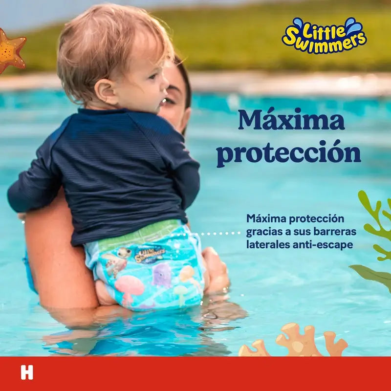 Huggies Little Swimmers Talla 5-6 Pañales Bañadores , 19 unidades
