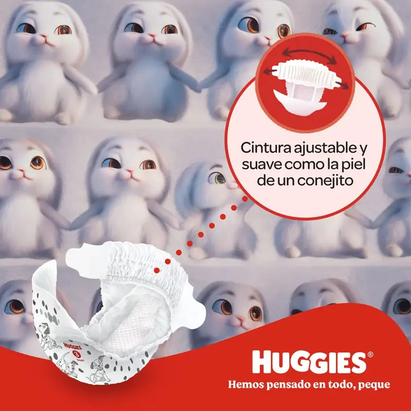 Huggies Little Movers Talla 6 (15-30 Kg) Pañal Para Bebé Disney , 102 Unidades