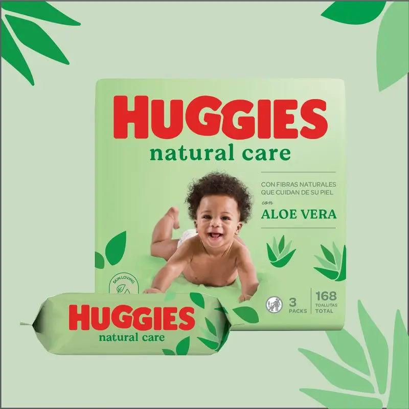 Huggies Natural Care Toallitas , 168 unidades