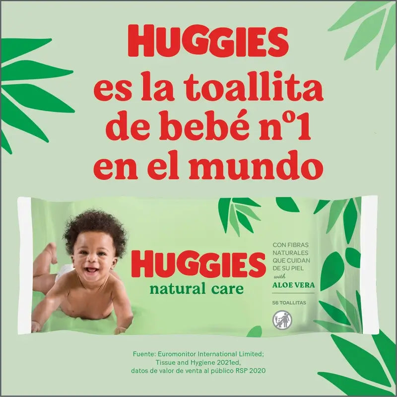 Huggies Natural Care Toallitas , 168 unidades