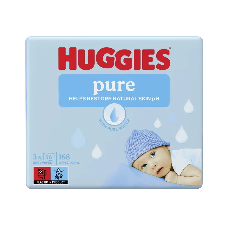 Huggies Pure Toallitas , 168 unidades