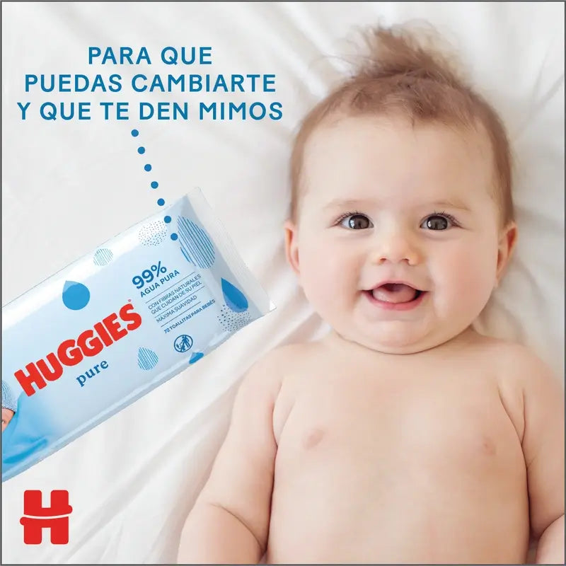 Huggies Pure Toallitas , 168 unidades