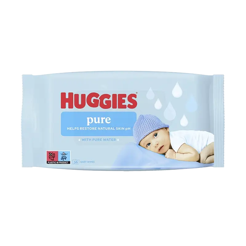 Huggies Pure Toallitas , 56 unidades