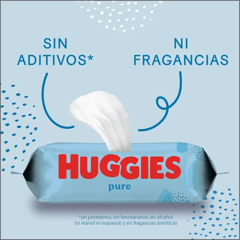Huggies Pure Toallitas , 56 unidades