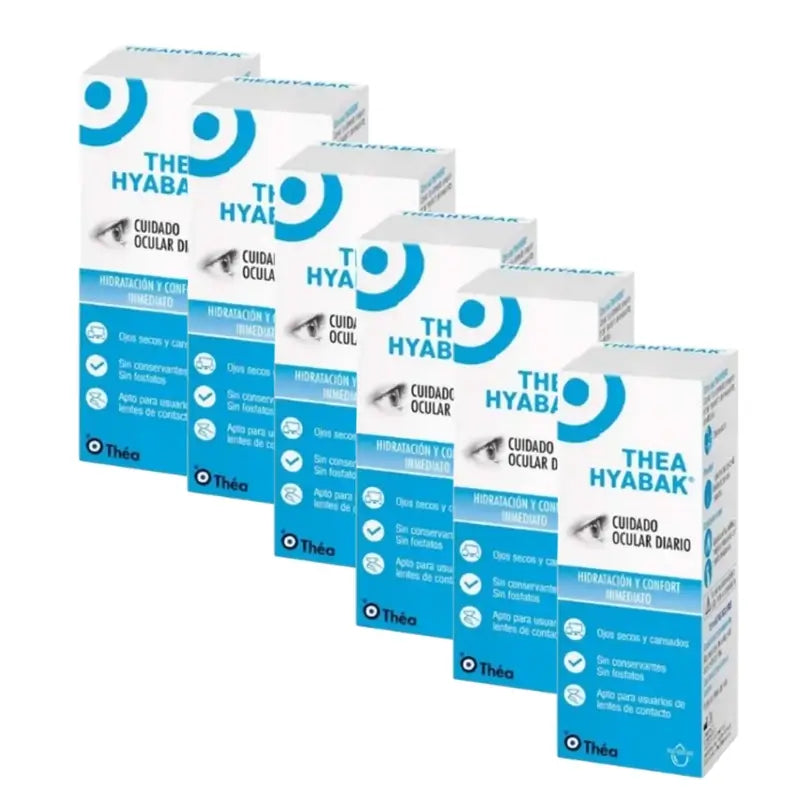 Hyabak Gotas Solución Ocular, 6x10 Ml