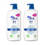 H&S Clásico 2 En 1 Champú, Pack 2 x 1000 ml