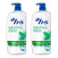 H&S Menthol Champú, Pack 2 x 1000 ml