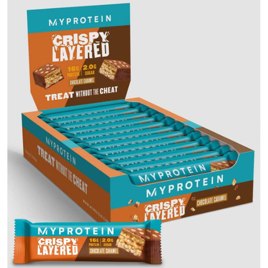 Myprotein Crispy Layered Barrita Caramelo Y Chocolate , 12x58g