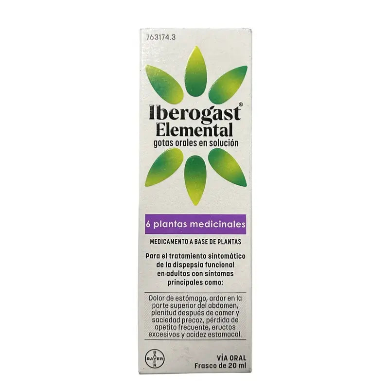 Iberogast Elemental 1 Frasco Gotas Orales En Solucion, 20 ml