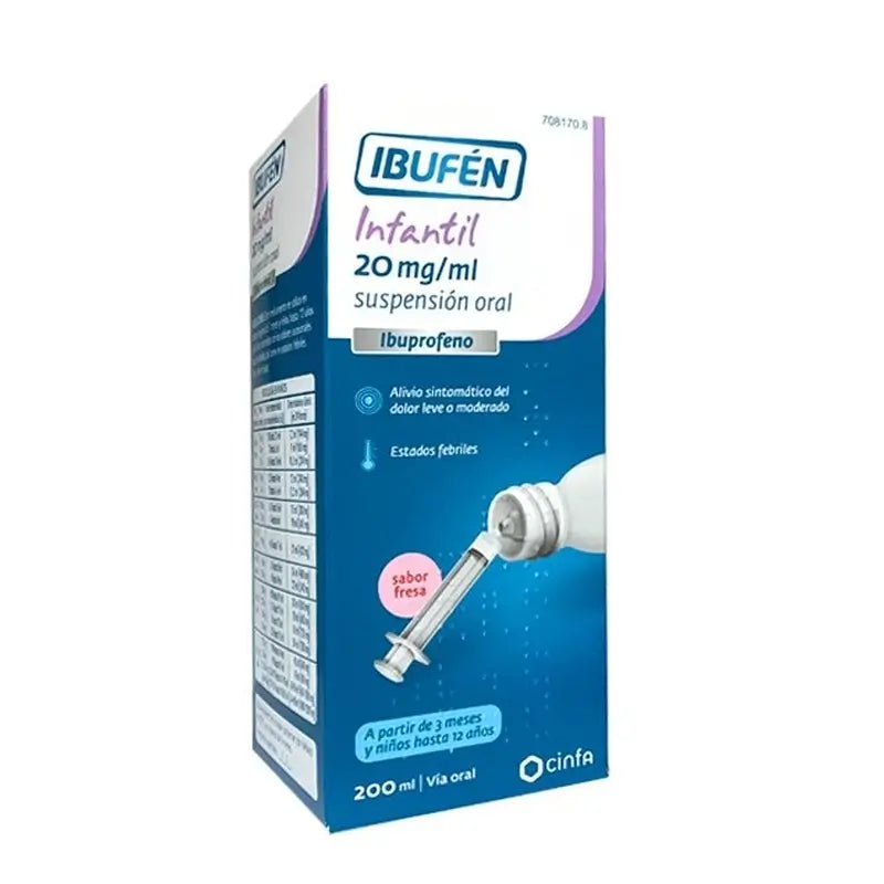 Ibufen Infantil 20 Mg/Ml Suspension Oral 1 Frasco, 200 ml