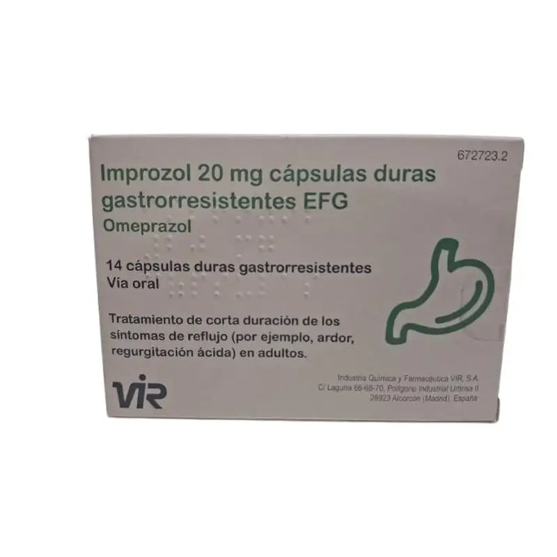 Improzol 20 Mg, 14 capsulas