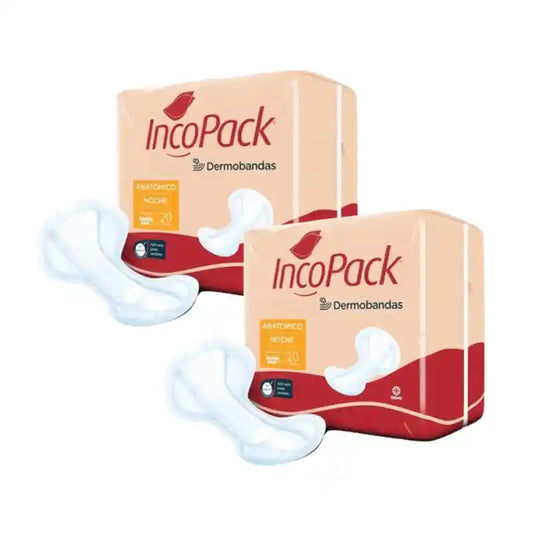 Incopack Anatómico Noche , Pack 2, 160 Unidades.