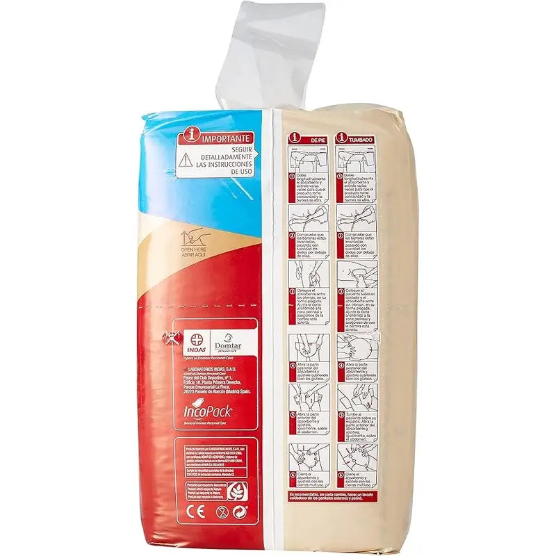 Incopack Absorbente Elástico Noche Talla Pequeña , 80 unidades